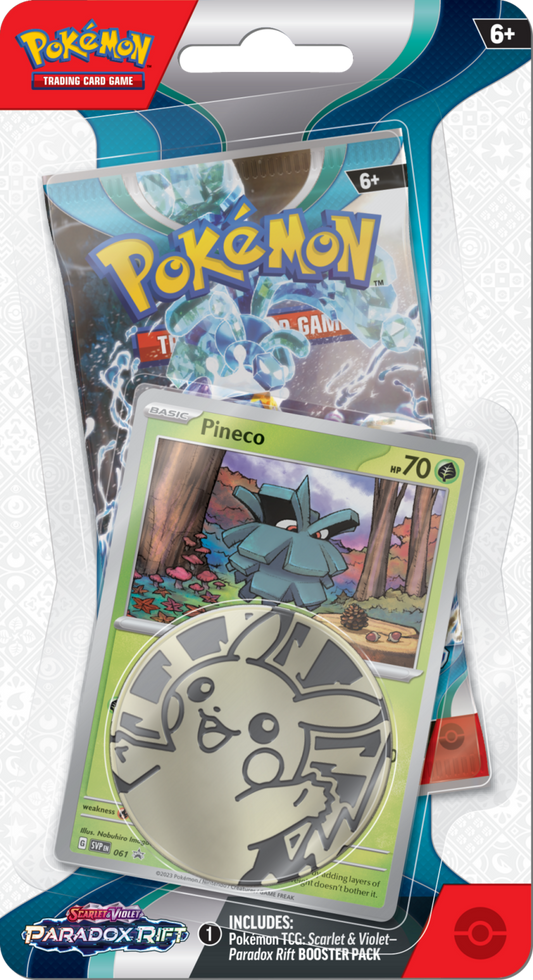 Pokemon Paradox Rift Checklane Blister – Pineco — Op voorraad - Mijn winkel
