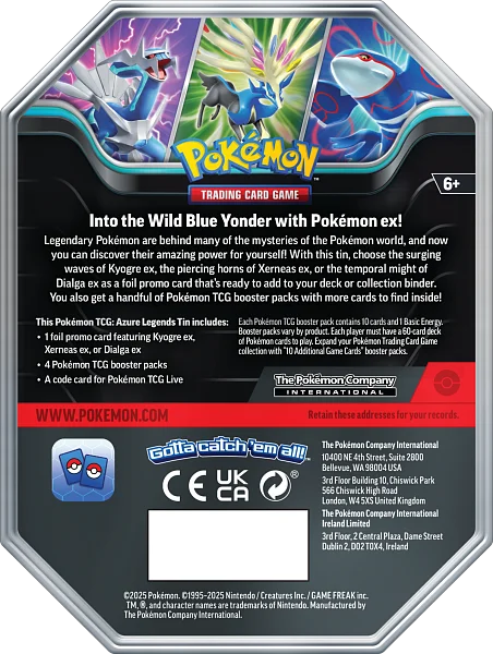 Pokémon TCG: Spring ex Tin 2025: Kyogre EX