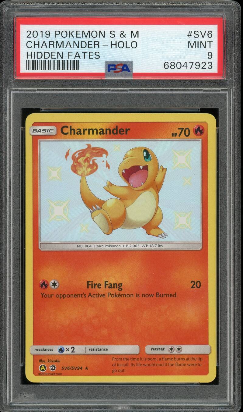 PSA 9 English - Charmander #SV6 — Op voorraad / Engels / PSA - Mijn winkel