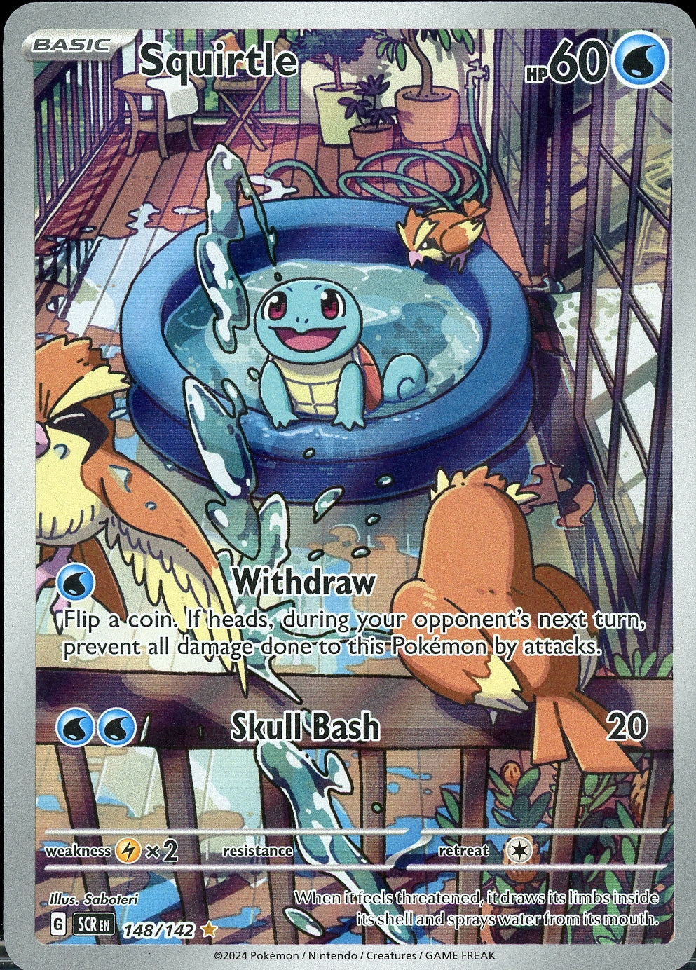 Squirtle - 148/142 - Stellar Crown - NM