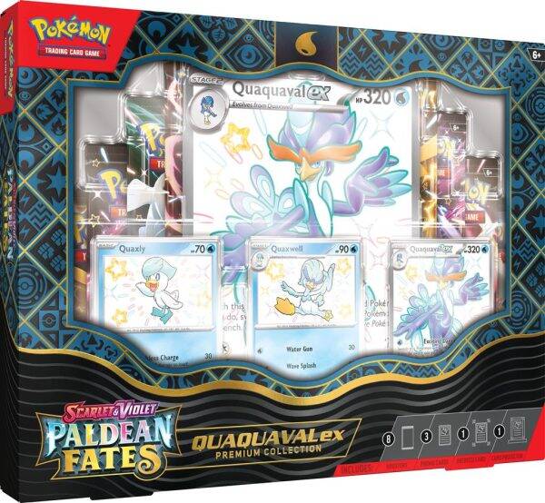 Pokémon Scarlet & Violet Paldean Fates Premium Collection Quaquaval EX - Mijn winkel