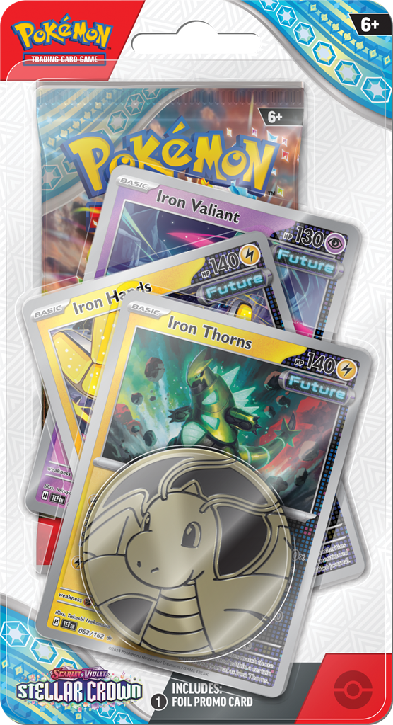 Pokémon Scarlet & Violet Stellar Crown Premium Checklane Blister Iron Valiant - Mijn winkel
