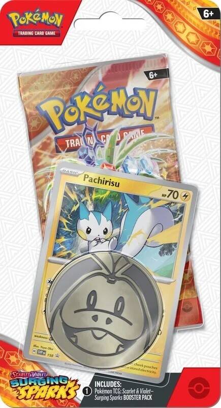 Pokémon Scarlet & Violet Surging Sparks Checklane Blister Pachirisu - Mijn winkel