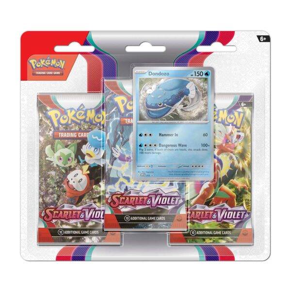 Pokémon Scarlet & Violet 3 Booster Blister Dondozo - Mijn winkel
