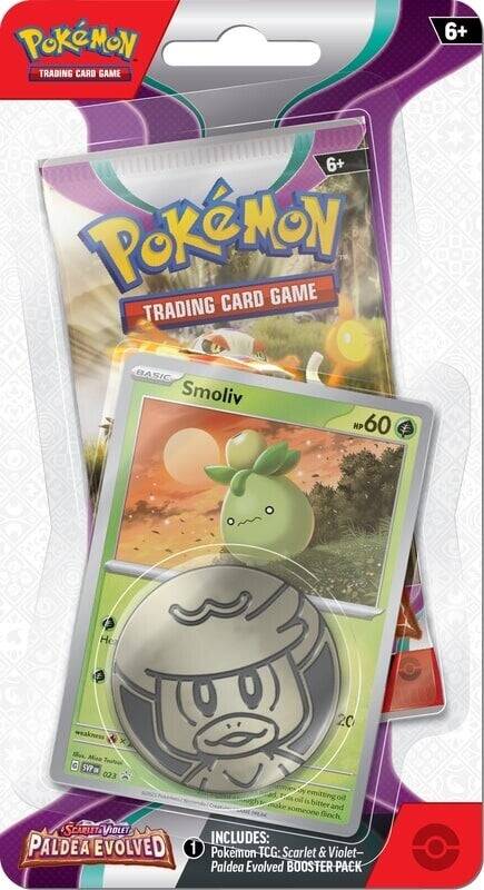 Pokémon Scarlet & Violet Paldea Evolved Checklane Blister Smoliv - Mijn winkel