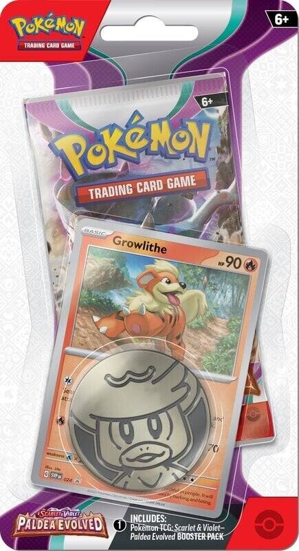Pokémon Scarlet & Violet Paldea Evolved Checklane Blister Growlithe - Mijn winkel