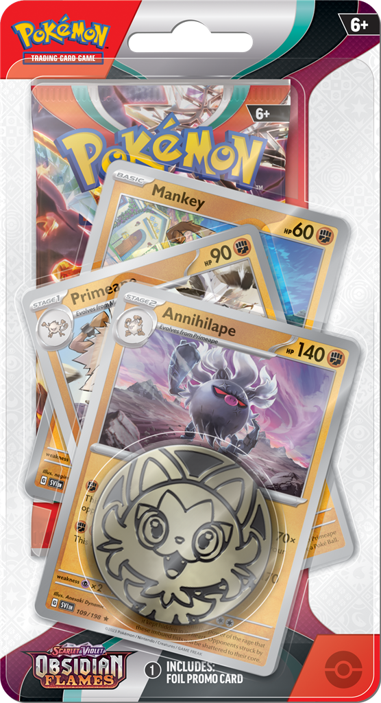 Pokémon Scarlet & Violet Obsidian Flames Premium Checklane Blister Annihilape - Mijn winkel