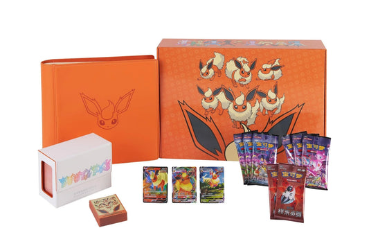 Pokémon VMAX Advanced Gift Box – Flareon, Jolteon & Vaporeon (Chinese) - Mijn winkel