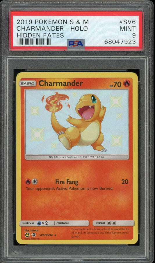 PSA 9 English - Charmander #SV6 — Op voorraad / Engels / PSA - Mijn winkel