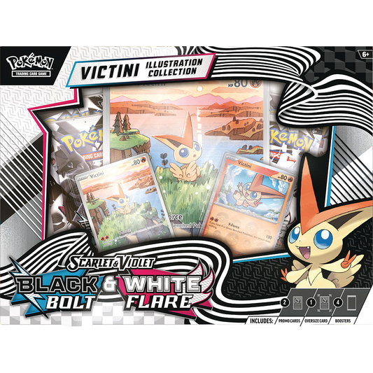 Pokemon: Scarlet & Violet - Black & White - Victini Illustration Collection - Mijn winkel